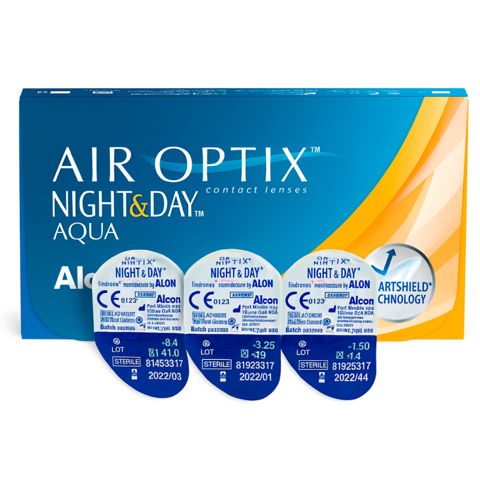 Контактні лінзи Air Optix N&D Aqua 8.6 уп(3 шт)